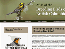 Tablet Screenshot of birdatlas.bc.ca